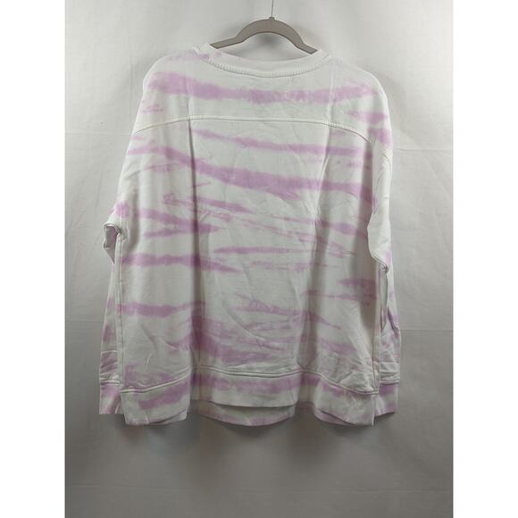 Ava & Viv Fleece Sweatshirt X Plus Pink Crew Drop Shoulders Relaxed Lounge Top - Picture 8 of 8
